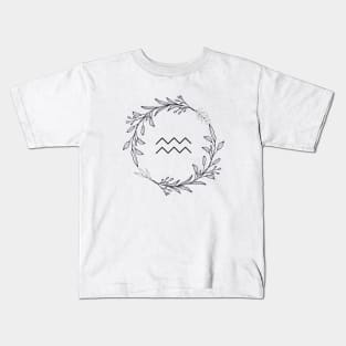 Aquarius Sign Kids T-Shirt